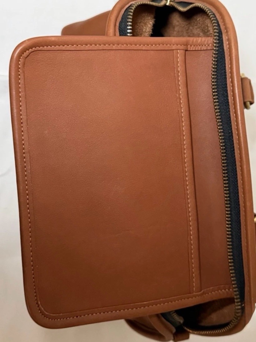 COACH VINTAGE UNISEX BAXTER TOTE/Briefcase purse or crossbody British Tan EUC - Picture 7 of 15